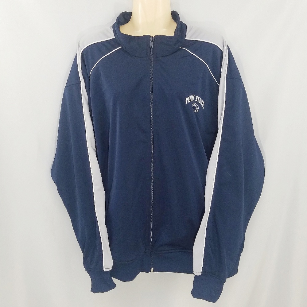 Penn State Nittany Blue Football Zip-Up Jacket 2XL